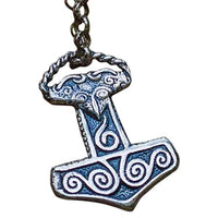 Petit pendentif marteau de Thor Mjolnir île de Scania