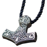 Pendentif marteau de Thor nordique en argent ou or artisanale