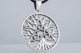 Pingente de joia viking Yggdrasil com símbolo Triquetra