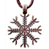 Bronze prata ou pingente de ouro símbolo do Aegishjalmur