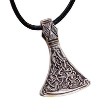 Pendentif en bronze hache viking avec ornement style mammen