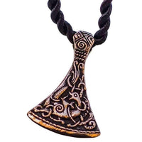 Pequeno pingente de machado viking estilo mammen bronze