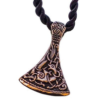 Petit pendentif en bronze hache viking style mammen