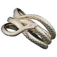 Anillo serpiente Midgard en oro blanco o amarillo de 14 o 18 quilates