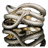 Anillo serpiente Midgard en oro blanco o amarillo de 14 o 18 quilates