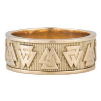 Valknut símbolo viking anel de ouro | anéis vikings celtas