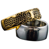 Árvore viking Yggdrasil em anel de ouro para homem ou mulher