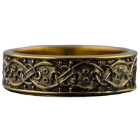 Anillo de oro vikingo escandinavo hecho a mano