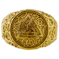 Símbolo Valknut Joyería Vikinga De Oro