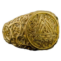 Símbolo Valknut Joyería Vikinga De Oro