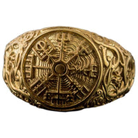Vegvisir en joyas de oro hechas a mano.