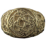 Midgård Jörmungand serpente em anel de ouro