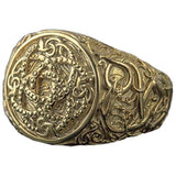 Midgård Jörmungand serpente em anel de ouro