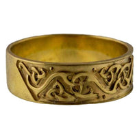 Anel viking de ouro ornamentos escandinavos