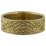 Símbolos nórdicos de anel viking de ouro