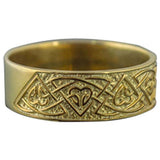 Símbolos nórdicos de anel viking de ouro