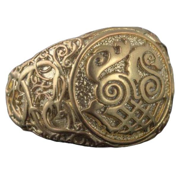 Sleipnir único anel de ouro | viking celta