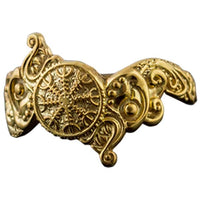 Yelmo de Awe Viking en anillo de oro
