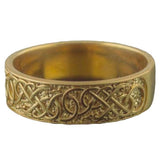 Urnas vikingas sobre anillo de oro hecho a mano