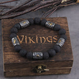Bracelet perle de runes Viking