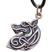 Pingente Lobo Viking de Prata Esterlina