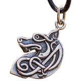 Pingente Lobo Viking de Prata Esterlina