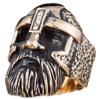 Bague en bronze visage Odin père de tous