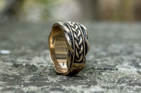 Anel mitologia viking bronze prata ou ouro