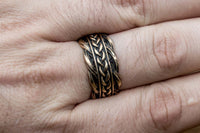 Anel mitologia viking bronze prata ou ouro
