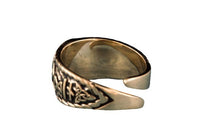 Yelmo de Awe bronce anillo vikingo joyería hecha a mano