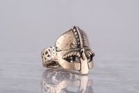 Capacete Viking Anel de Bronze | Joias Odin Thor