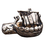 Anillo drakkar vikingo de bronce o plata hecho a mano