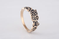 Anillo Fenrir de lobo vikingo nórdico | joyería celta vikinga