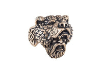 Bague du Berserker en bronze guerrier fauve