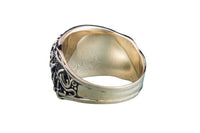 Símbolo de Valknut anillo vikingo joyería artesanal de bronce