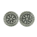 Pendientes vikingos celtas brújula nórdica vegvisir