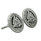 Brincos celtas pagãos Valknut Viking