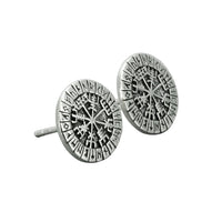 Pendientes vikingos celtas brújula nórdica vegvisir