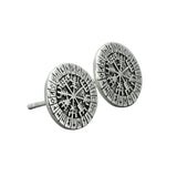 Pendientes vikingos celtas brújula nórdica vegvisir