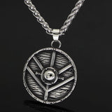 Colgante escudo de Lagertha color plata