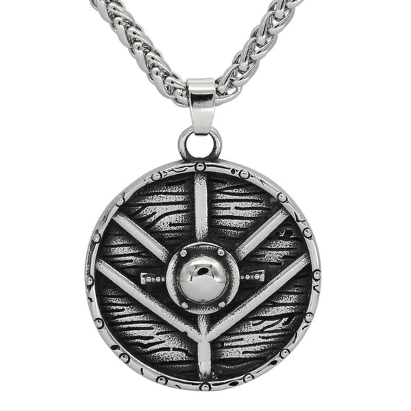 Pingente de escudo de Lagertha prateado