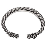 Bracelete cabeça de dragão viking com anel