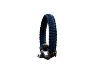 Pulsera artesanal Martillo de Thor en plata y paracord multicolor