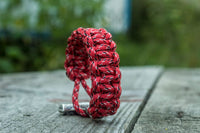 Prata gigante moljnir vermelho viking paracord