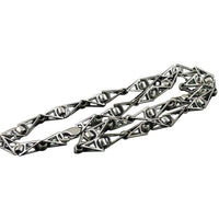 Chaîne argent massif maillon triangulaire viking