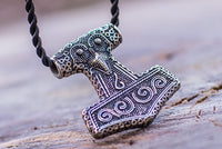 Pendentif marteau de Thor en argent Mjolnir de l'île de Scania