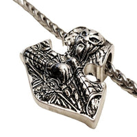Colgante plateado Aegishjalmur, yelmo de Awe vikingo