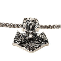 Colgante plateado Aegishjalmur, yelmo de Awe vikingo