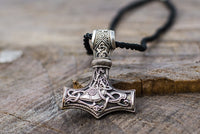 Marteau de Thor énorme en pendentif argent