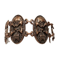 Bracelet NORDIC SKULL en bronze culte mortuaire nord-celtique